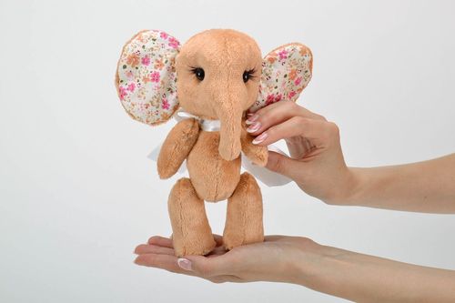 Мягкая игрушка Цветочный слон - MADEheart.com