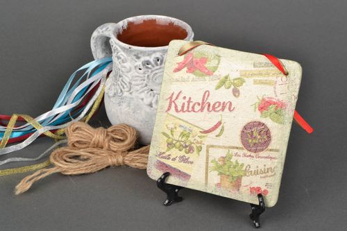 Pannello in decoupage fatto a mano decorazione da parete elemento decorativo - MADEheart.com