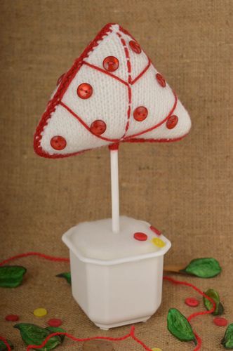 Handmade cute table decor knitted designer toy decorative tree for nursery - MADEheart.com