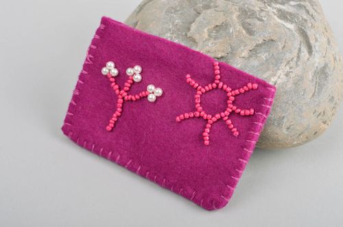 Cartera de tela hecha en casa monedero hecho a mano accesorio para mujer - MADEheart.com