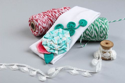 Beautiful handmade headband hair bands trendy hair unusual gifts for her - MADEheart.com