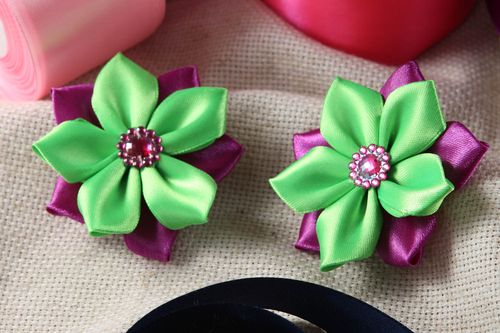 Handmade hair clip designer accessory for girls unusual gift flower hair clip - MADEheart.com