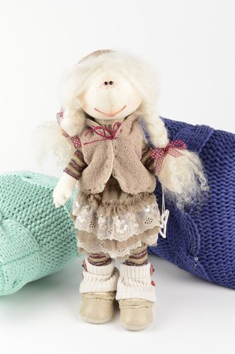 Handmade beautiful soft toy unusual textile doll toys for girls designer doll - MADEheart.com