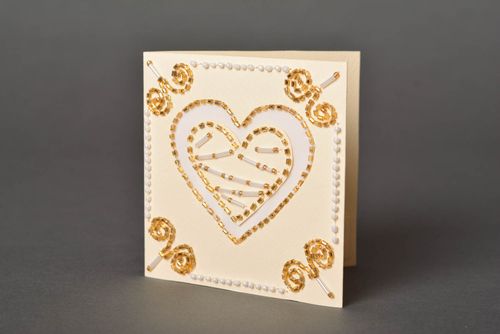 Tarjeta para felicitar artesanal postal de felicitación elegante regalo original - MADEheart.com