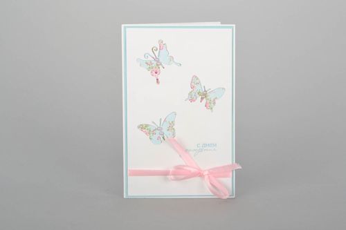 Поздравительная открытка ручной работы С днем рождения - MADEheart.com