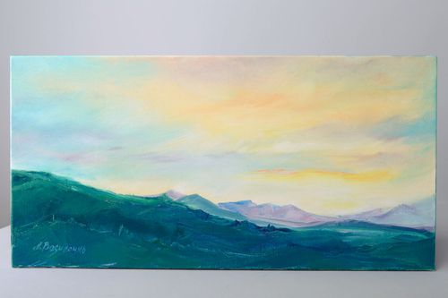 Small oil painting The Sea - MADEheart.com