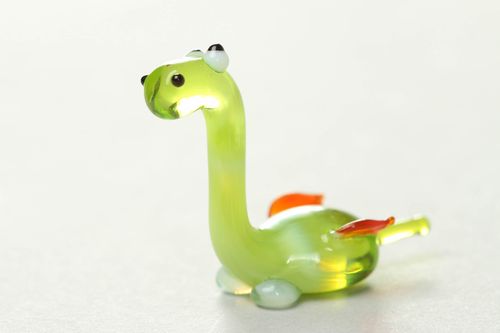 Figurine en verre artisanale Dragon vert - MADEheart.com