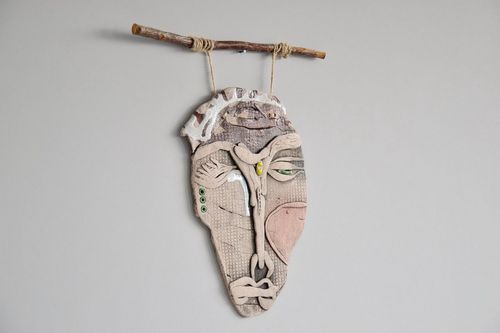 Handmade interior mask made of clay - MADEheart.com