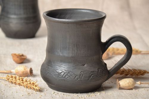 Jarro de cerâmica de fumaça preta - MADEheart.com