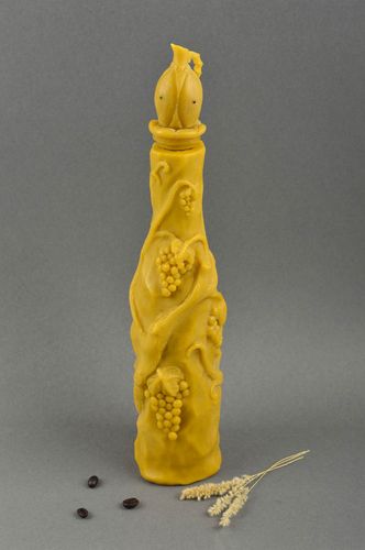 Handmade Deko Flasche aus Bienenwachs Öko Geschirr schön Küchen Deko originell - MADEheart.com