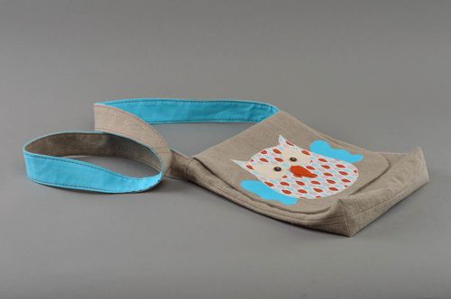 Bolso hecho a mano de lino regalo para mujer bolso grande al hombro - MADEheart.com