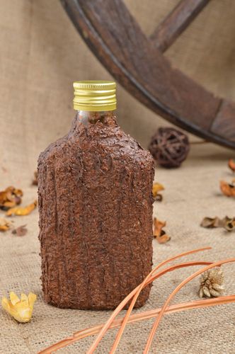 Bouteille pour vin fait main Vaisselle en verre Déco cuisine 20 cl petite - MADEheart.com