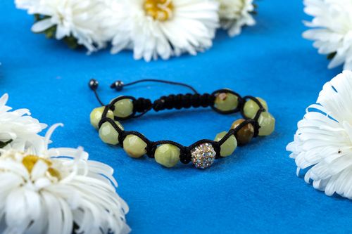 Pulsera de moda hecha a mano de piedra bisutería fina regalo original para mujer - MADEheart.com