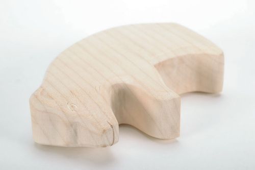 Statuette aus Holz Weißer Bär - MADEheart.com