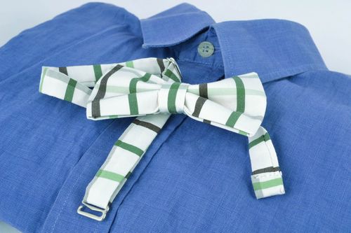 Striped bow tie for men and women - MADEheart.com