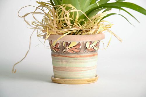Ceramic flowerpot Boletus - MADEheart.com