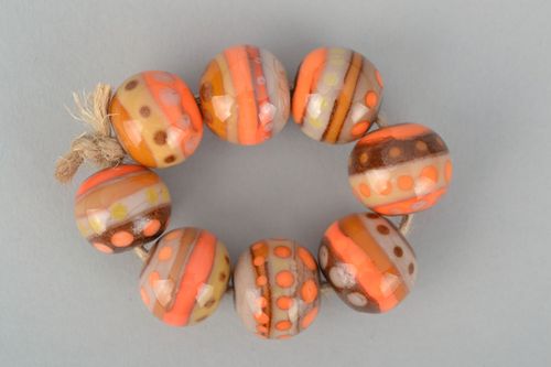 Fourniture verre chalumeau ensemble de perles fantaisie rondes - MADEheart.com