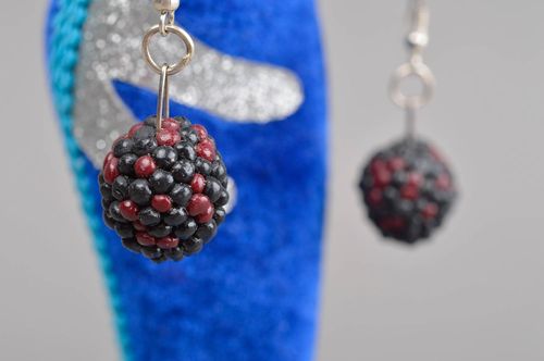 Elite handmade earrings plastic earrings design polymer clay ideas gifts for her - MADEheart.com