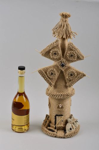 Estuche para botella de vino artesanal decoración de interiores regalo original - MADEheart.com