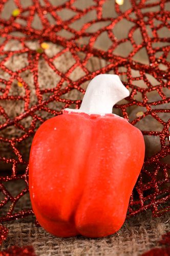 Handmade Kühlschrank Magnet aus Gips Paprika Deko für die Küche Wohn Accessoire  - MADEheart.com