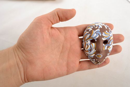 Calamita da frigorifero fatta a mano maschera carnevalesca magnete da frigo  - MADEheart.com