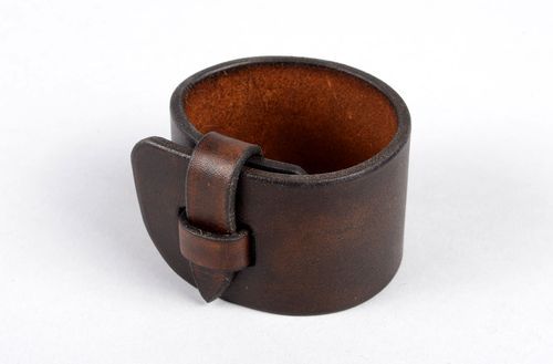 Handmade leather bracelet fashion accessories leather goods unusual gifts - MADEheart.com