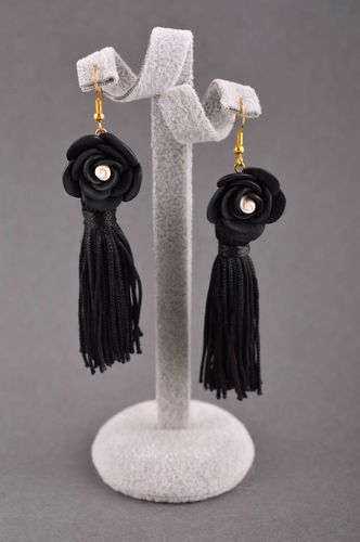 Orecchini in argilla polimerica fatti a mano accessorio originale vintage   - MADEheart.com