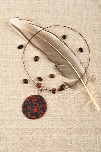 Handmade jewelry pendant necklace plastic jewelry necklace gifts for her  - MADEheart.com