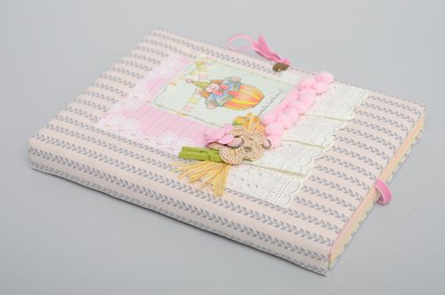 Tender scrapbooking notebook with soft cover - MADEheart.com