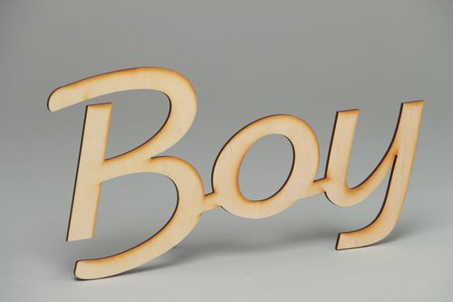 Handmade plywood craft blank Boy - MADEheart.com