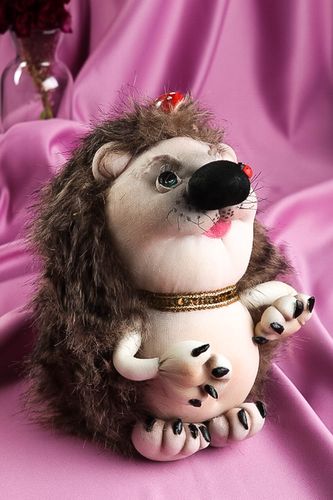 Riccio decorativo fatto a mano pupazzo di peluche giocattolo di peluche - MADEheart.com