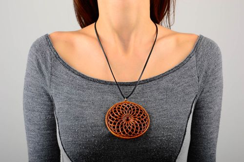 Unusual pendant wooden pendant female pendant women pendant gift ideas - MADEheart.com