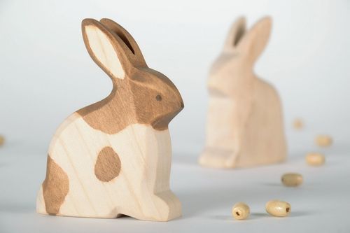 Wooden statuette Rabbit - MADEheart.com