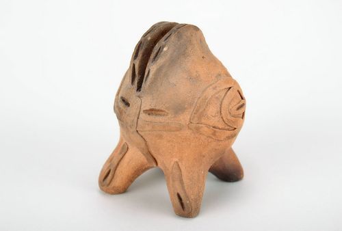 Sifflet fait main en argile de poterie - MADEheart.com