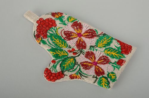 Magnet pour frigo avec broderie à plat Moufle - MADEheart.com