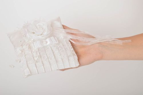 Handmade pillow for wedding rings wedding pillow unusual rings pillow - MADEheart.com
