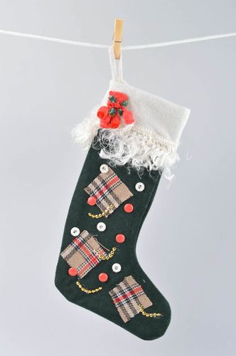 Handmade decorations Christmas stocking Xmas stockings souvenir ideas cool gifts - MADEheart.com