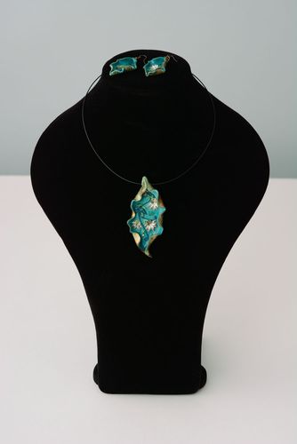 Set de joyas de arcilla polimérica Flores de mar - MADEheart.com