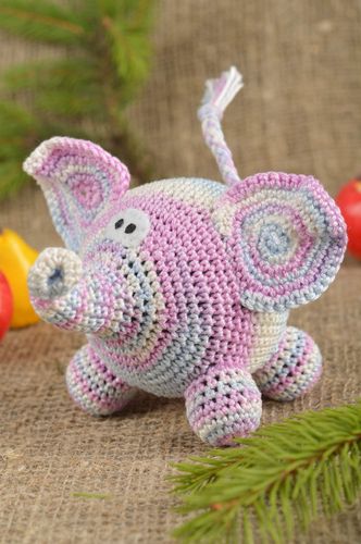 Handcrafted soft toy nursery decor stuffed animal toy elephant toy kids gifts - MADEheart.com