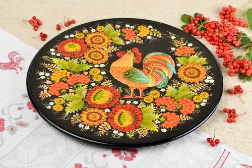 Handmade decorative wall plate unusual wall panel wood craft decorative use only - MADEheart.com
