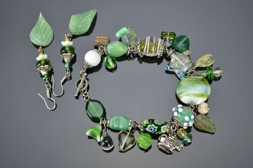 Conjunto de acessórios de vidro  - MADEheart.com