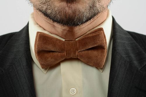 Вельветовый галстук-бабочка - MADEheart.com