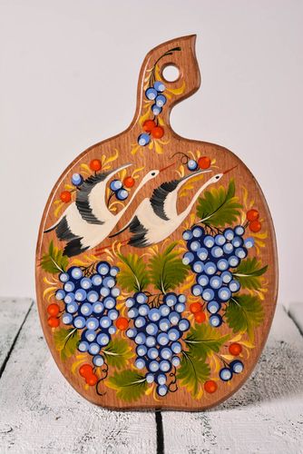 Wooden cutting board handmade designer accessories stylish unusual kitchen decor - MADEheart.com