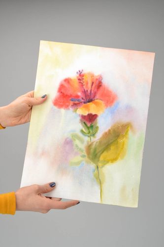 Cuadro en acuarelas pintado del natural - MADEheart.com