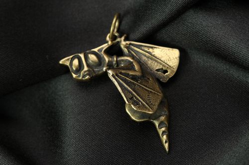 Bronze Anhänger Kater - MADEheart.com