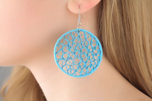 Boucles doreilles en papier faites main - MADEheart.com