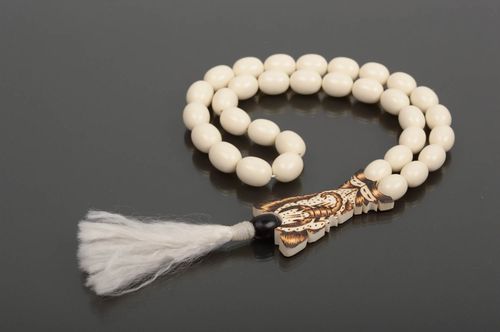 Handmade worry beads pray the rosary designer accessories inspirational gifts - MADEheart.com
