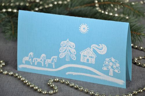 Carte de voeux originale faite main - MADEheart.com