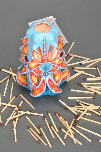 Bougie sculptée faite main - MADEheart.com