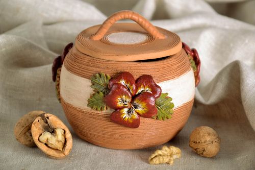 Ceramic pot for bulk products - MADEheart.com